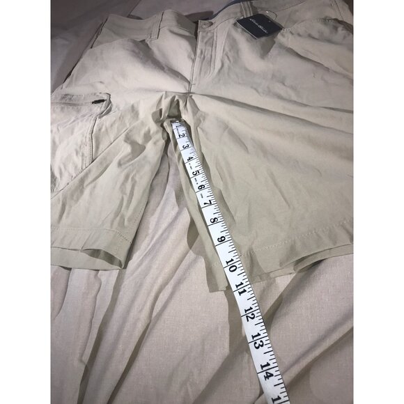 Eddie Bauer Men's "Live Your Adventure" Beige Active Shorts - Picture 7 of 7
